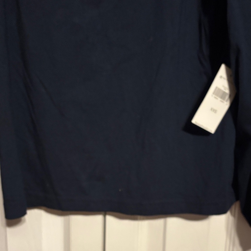 Banana Republic Supima cotton peasant long sleeve top in navy size XXS  NWT - Picture 9 of 11